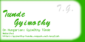 tunde gyimothy business card